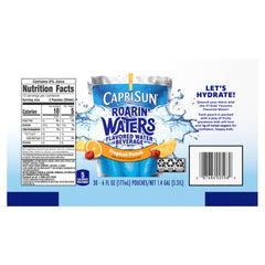 Capri Sun Roarin' Waters Tropical Punch box ready for school lunches.