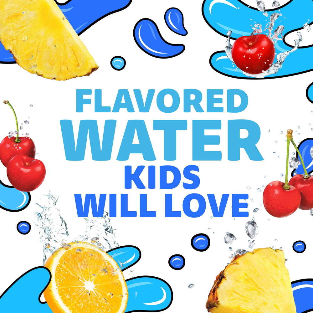 Capri Sun Roarin' Waters Tropical Punch poured into a glass with tropical flavor