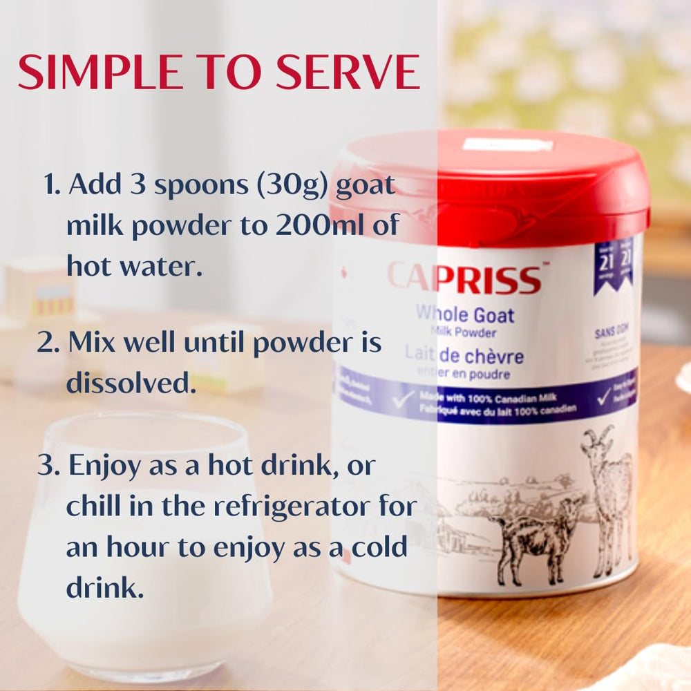 Capriss made in Canada label emphasizes family-farm care.