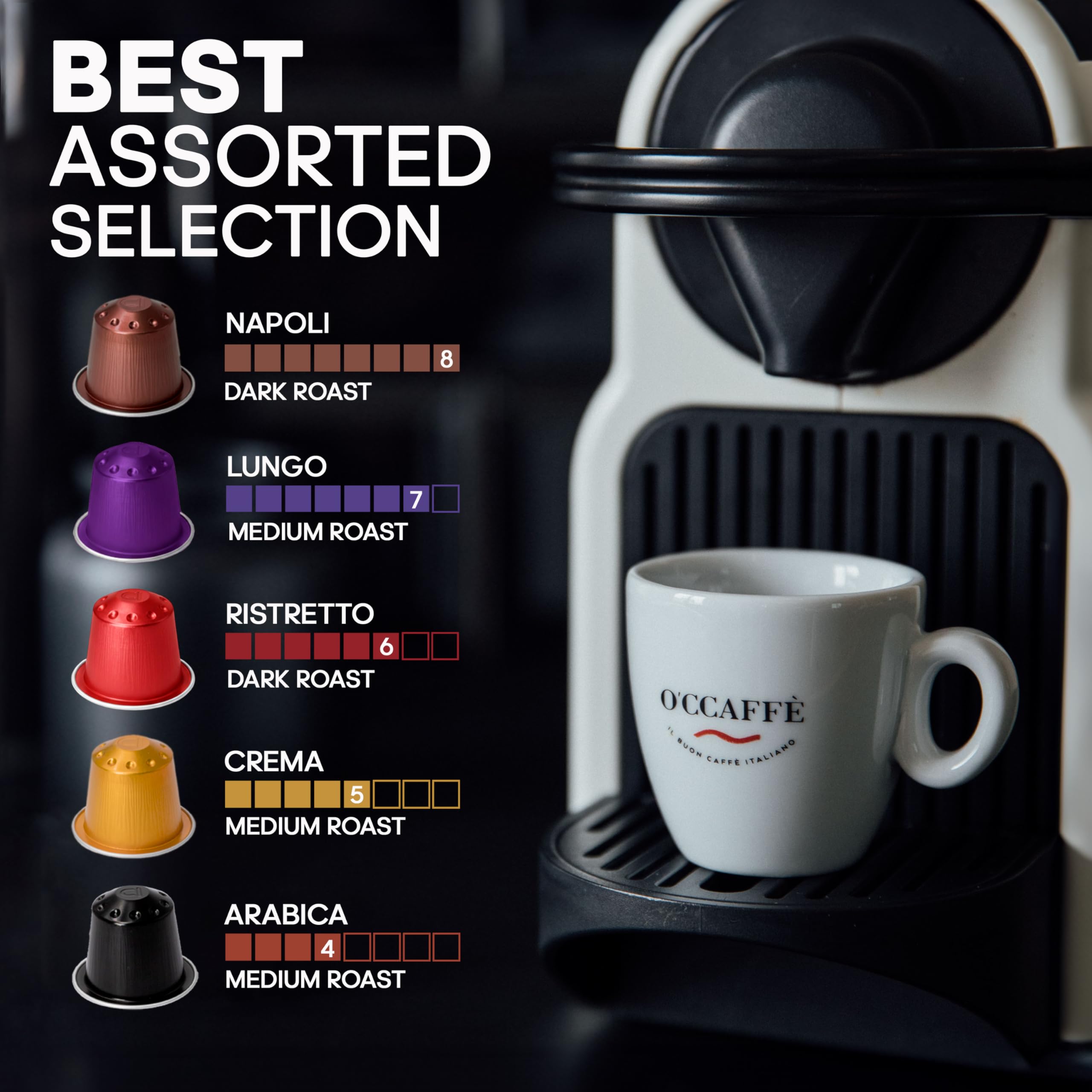 Capsucup Occaffe is compatible with Nespresso machines for easy espresso at home.