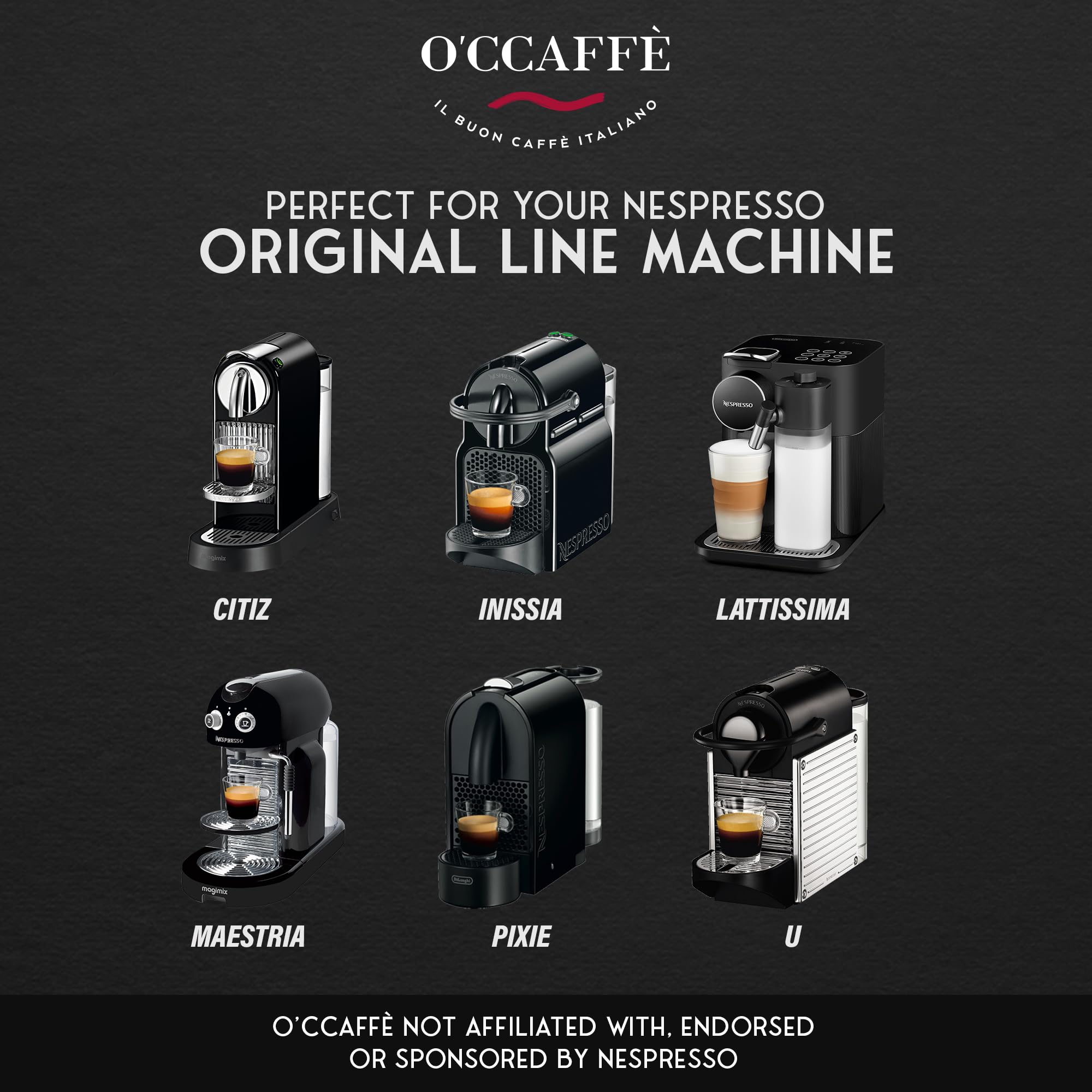Capsucup Occaffe packaging with capsules emphasizes tidy storage and quick prep.