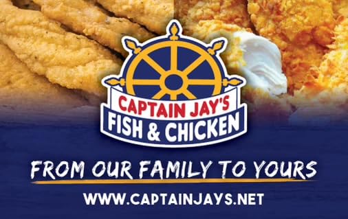 Captain Jay's Lemon Pepper chicken dish—citrus kick enhances flavor.