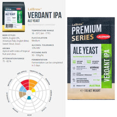CAPYBARA LalBrew Verdant IPA label close-up with authentic hop-forward aroma.