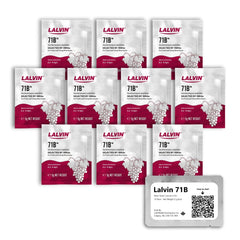 CAPYBARA Lalvin 71B wine yeast 10-pack for reliable home fermentation and fruit-forward wines.