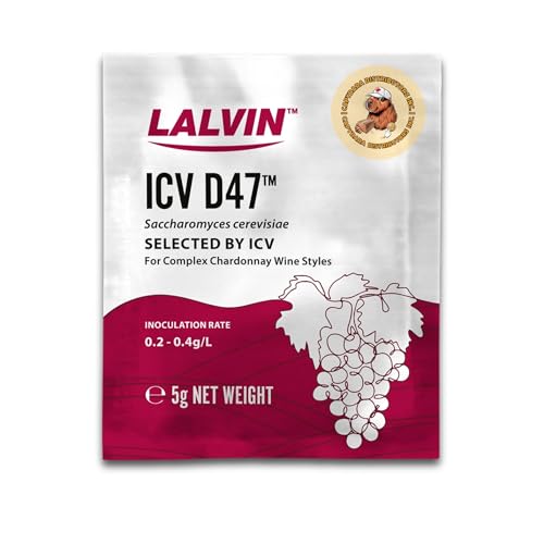 CAPYBARA Lalvin D47 5g sachets closeup for precise inoculation in your batches.