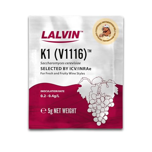 CAPYBARA Lalvin K1-V1116 sachets close-up highlighting aroma-boosting potential.