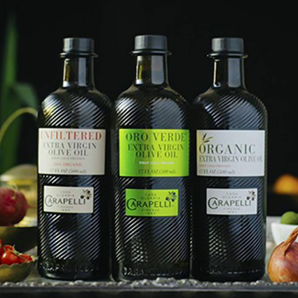 Carapelli olive oil pairing with fresh vegetables for healthy meals