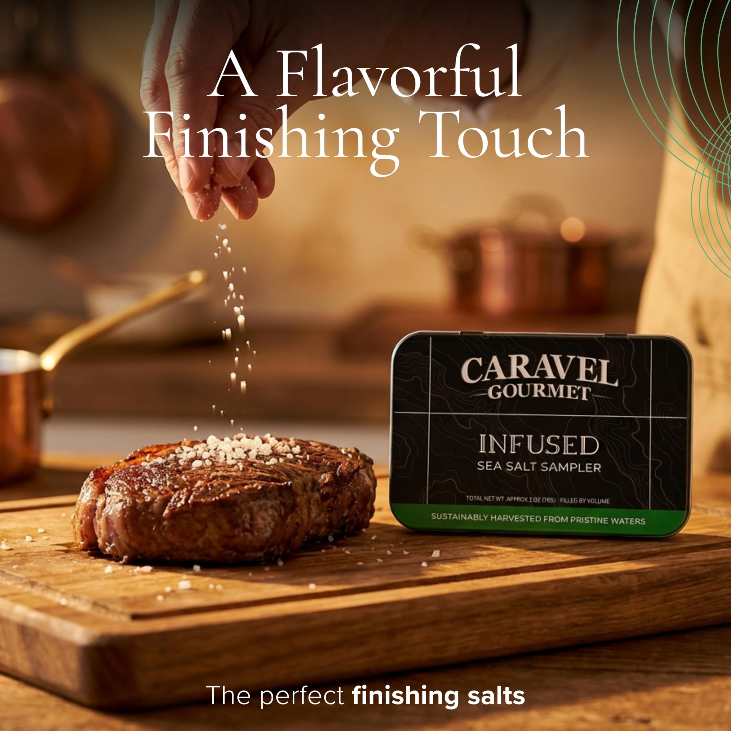 Caravel Gourmet five pepper salt adds balanced pepper complexity to dishes.