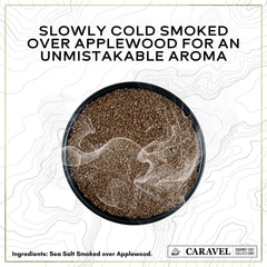 Caravel Gourmet finishing salt on a grilled steak for depth