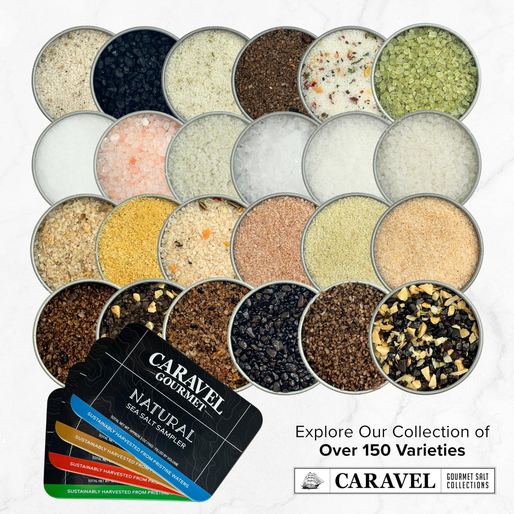Caravel Gourmet gift set with tin and spoon for special occasions.