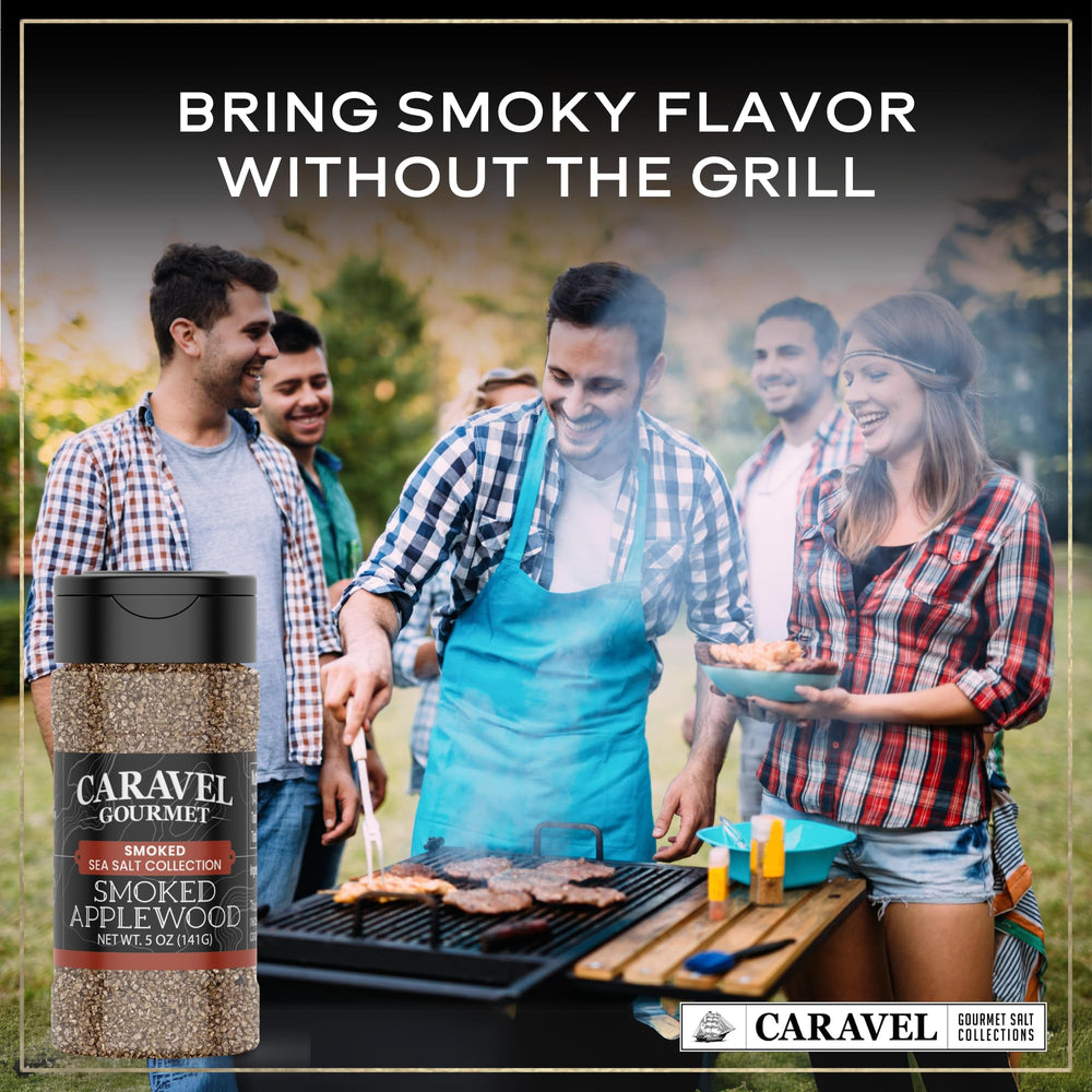 Caravel Gourmet popcorn with applewood salt delivers a savory crunch