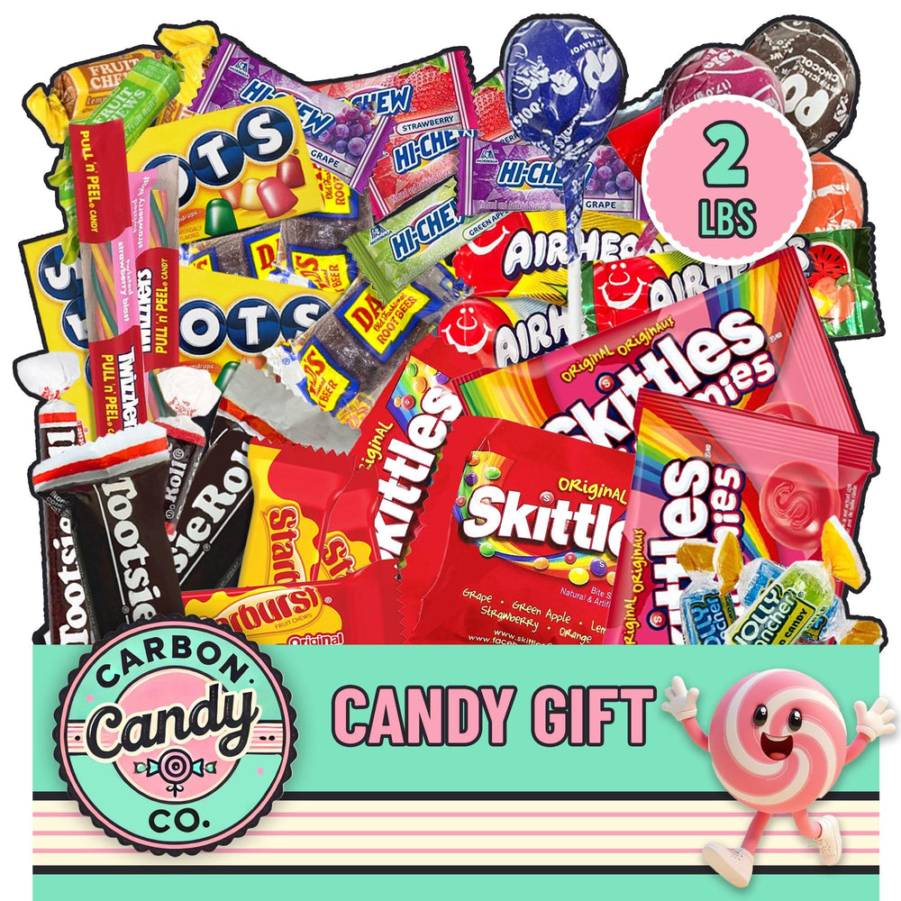 Carbon Candy Co bulk variety pack with assorted candies for party favors.