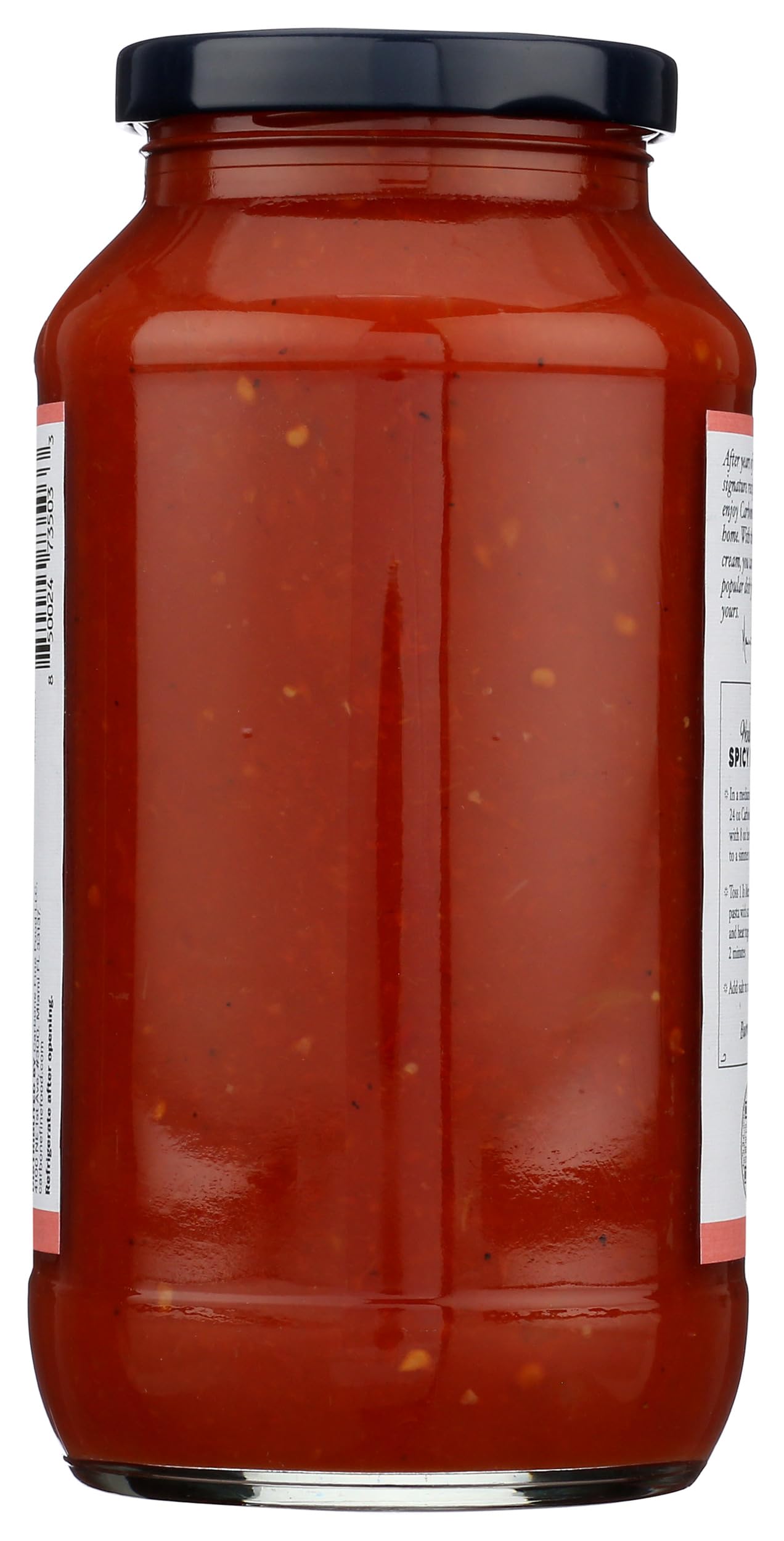 Carbone Spicy Vodka Sauce ingredients image, simple components for bold flavor.