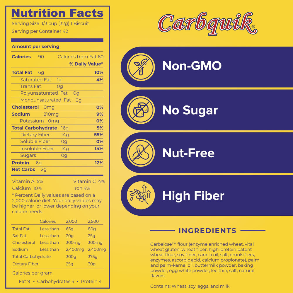 Carbquik pancake mix for fluffy keto pancakes with no added sugar.