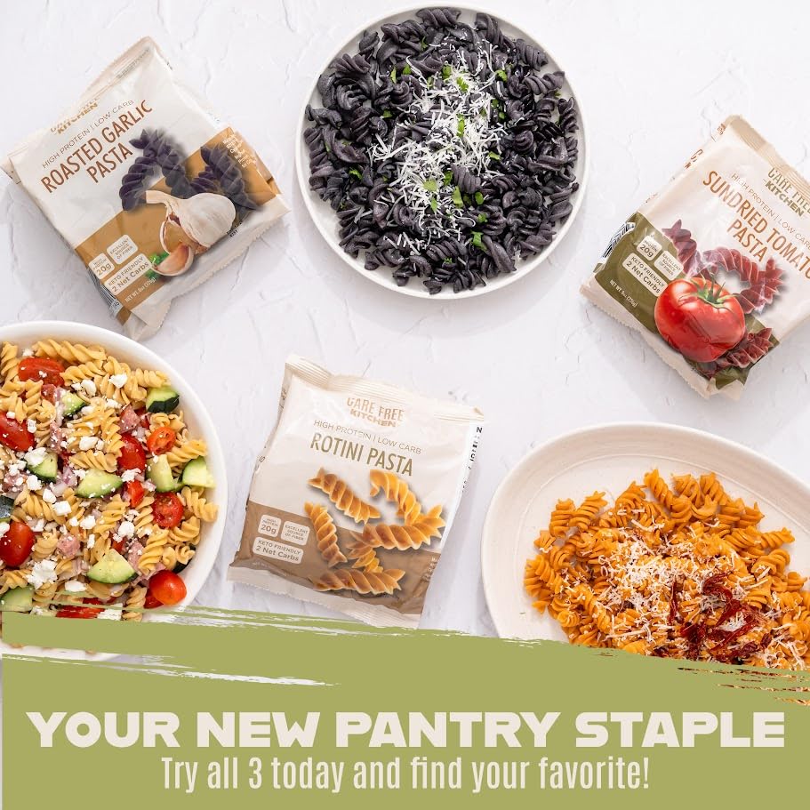 Care Free Kitchen Rotini Keto Pasta cooking in pot