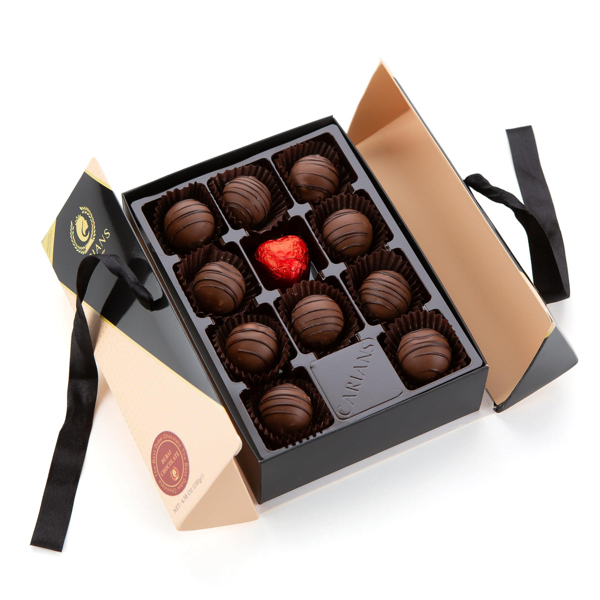 Carian's Bistro assorted Dubai truffles box 11pc ready for gifting.
