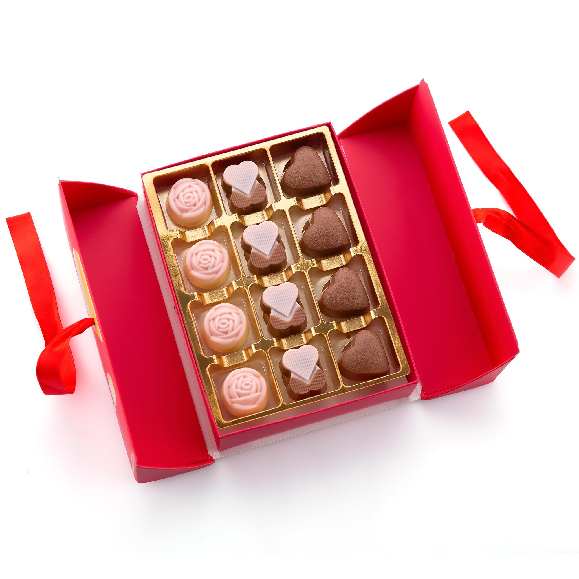 Carian's Bistro gift box open view reveals elegant presentation.