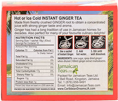 Caribbean Dreams ginger tea steeping in cup shows rich flavor.