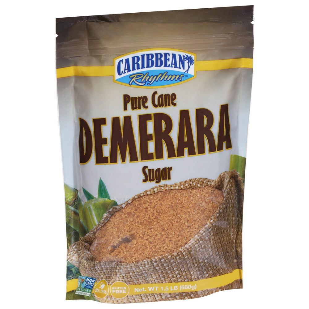 Caribbean Rhythms Demerara Sugar coffee-brew shot emphasizes rich aroma.