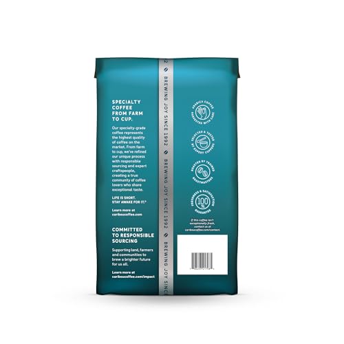 Caribou Coffee Caribou Blend ground coffee for reliable drip or pour-over