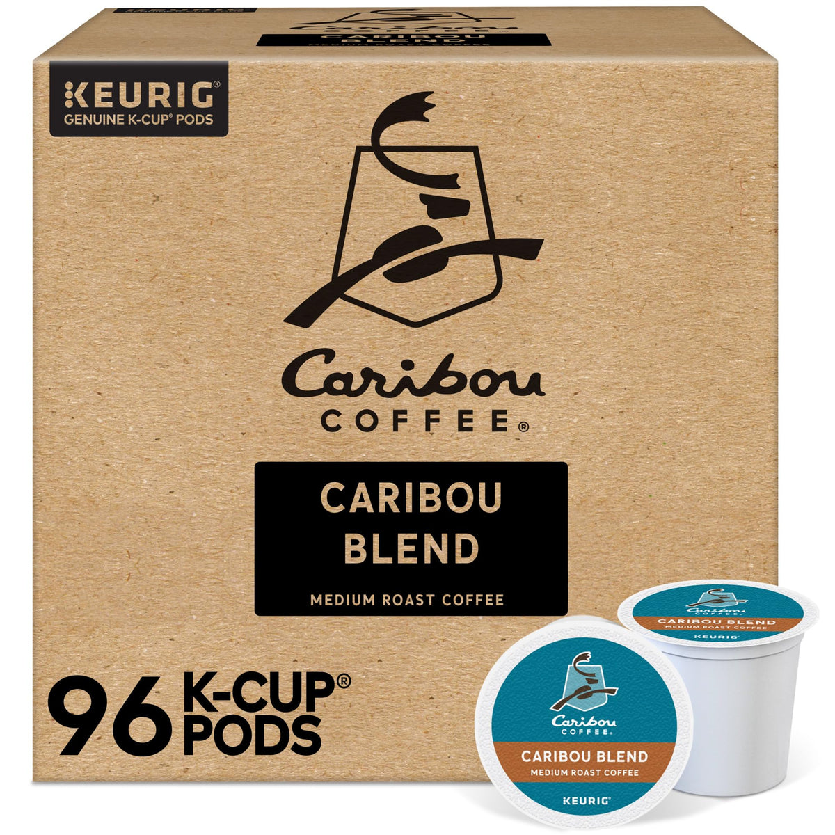 Caribou Coffee Caribou Blend K-Cup pod for a smooth morning