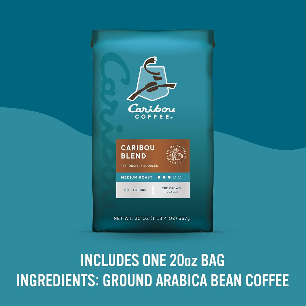 Caribou Coffee Caribou Blend pour-over brew with rich aroma