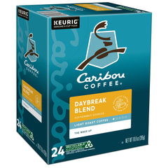 Caribou Coffee Daybreak beans roasting to a light chocolate brown