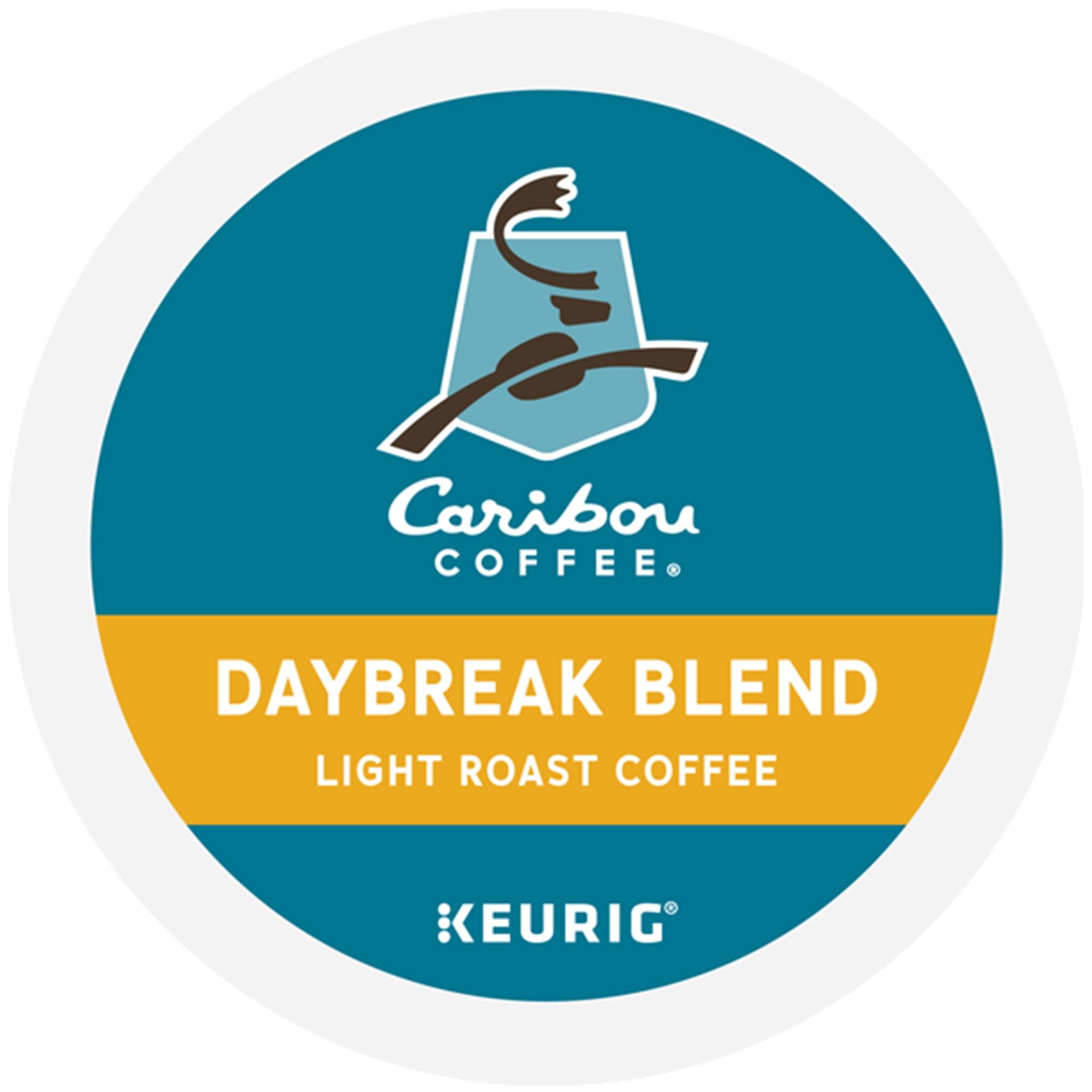 Caribou Coffee Daybreak cup steaming after brew with citrus and floral notes