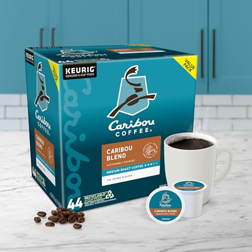 Sustainably sourced Arabica beans underpin Caribou Blend flavor.
