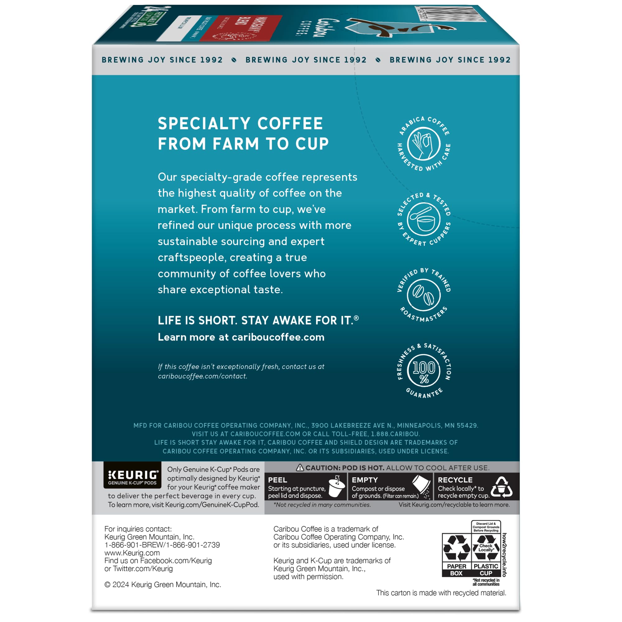 Recyclable K-Cup pod packaging supports sustainability