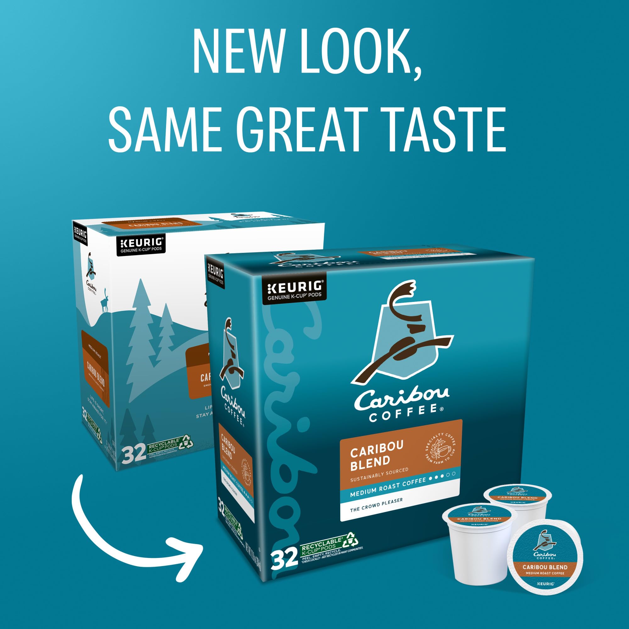 Medium roast cup showing balanced acidity and caramel notes from Caribou Coffee.