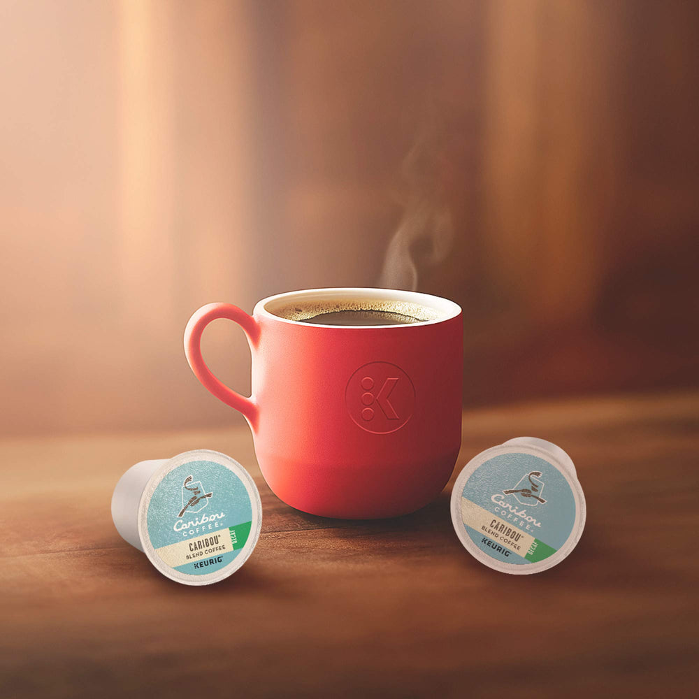 Sustainably sourced Caribou Blend Decaf beans for mindful sipping.