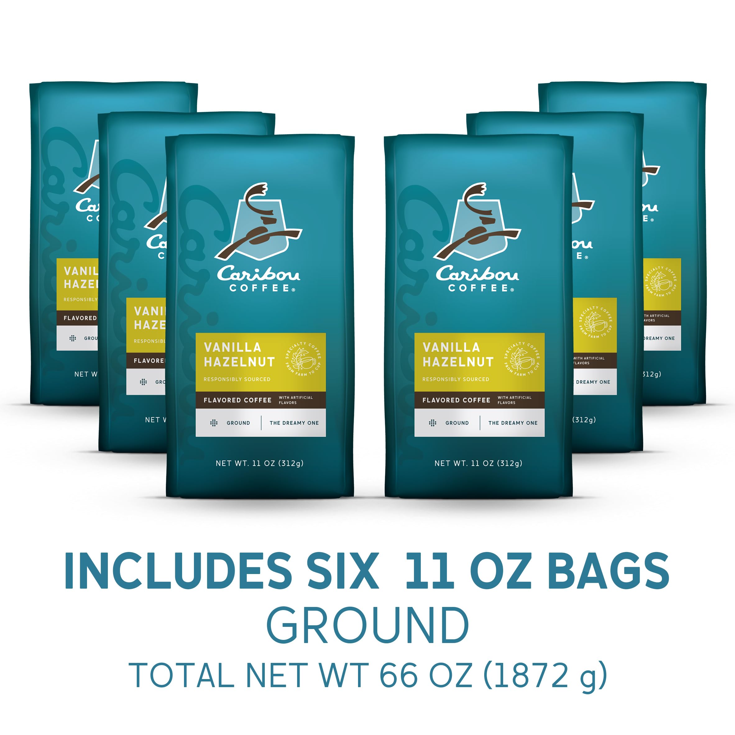 Caribou Coffee Vanilla Hazelnut Dreamstate aroma close-up highlighting creamy vanilla notes.