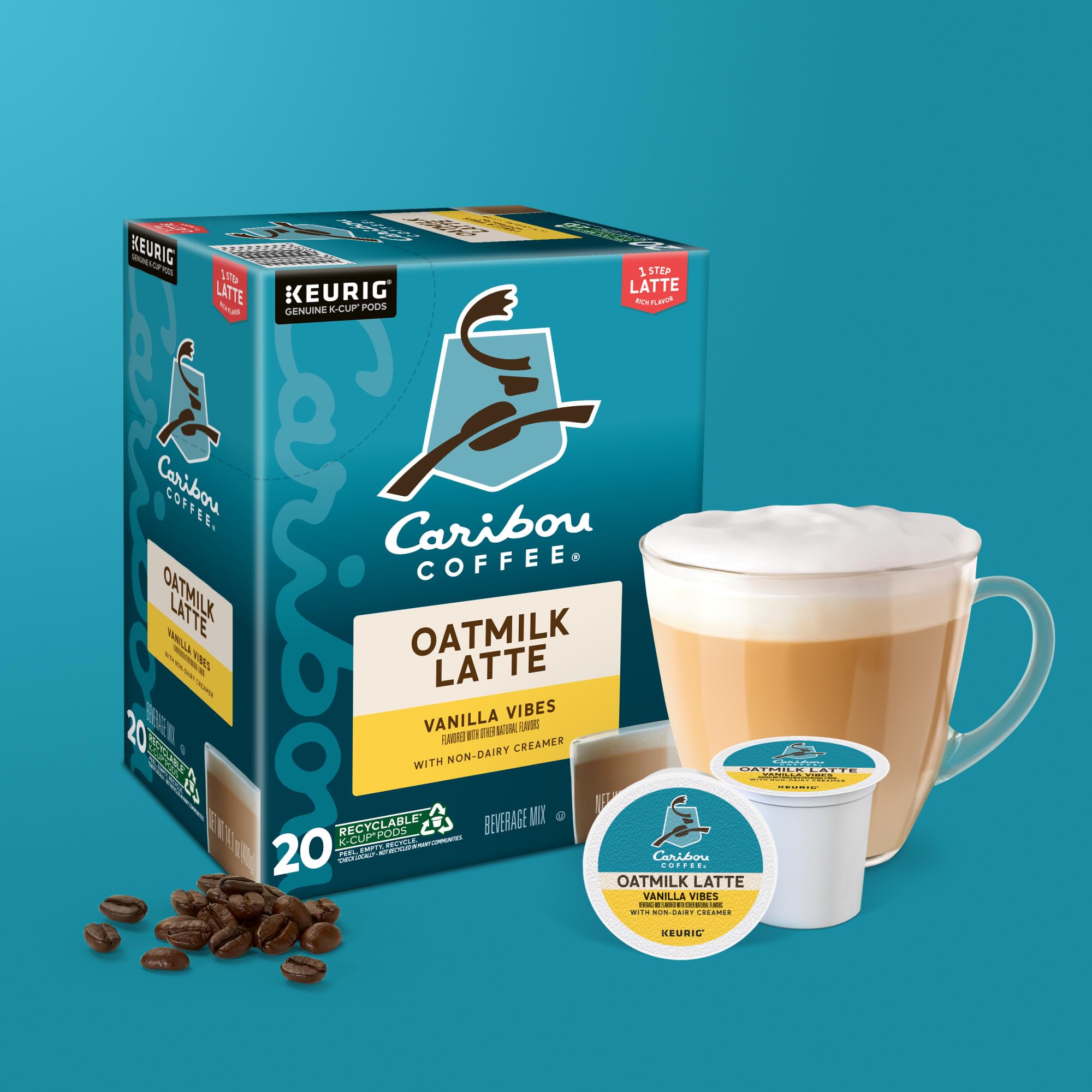 Caribou Coffee Vanilla Vibes latte aroma steam