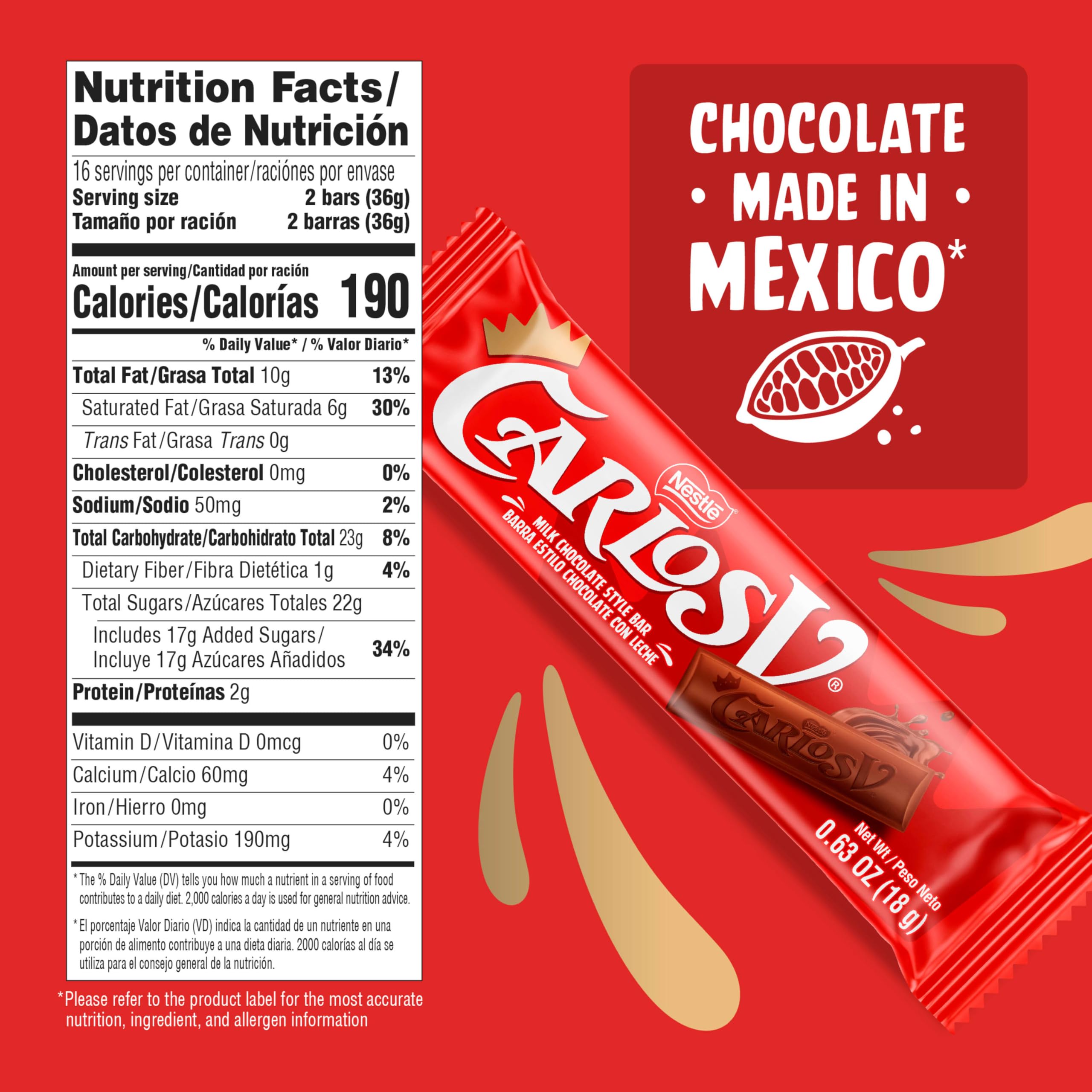 Bulk Carlos V 32-count box ready for sharing and snacking