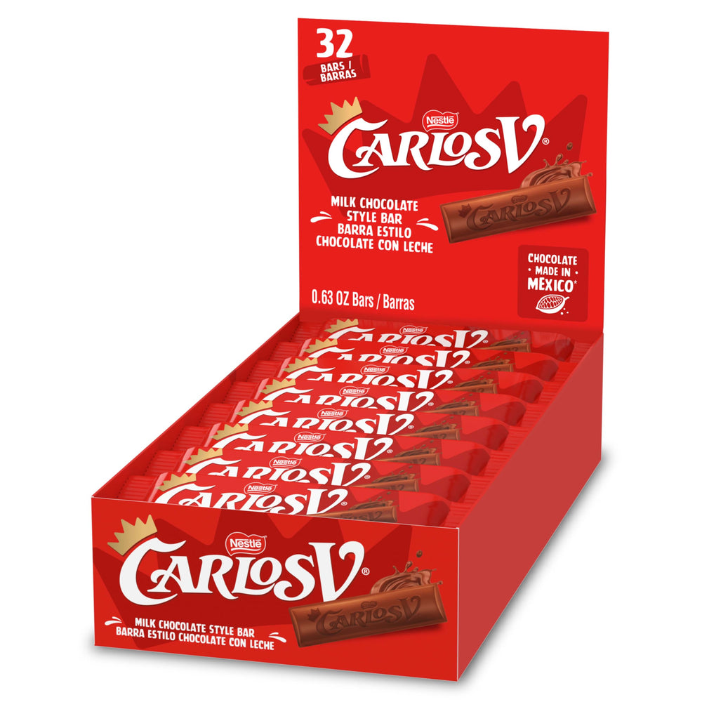 Carlos V Milk Chocolate Style Bar full-size with smooth creamy texture