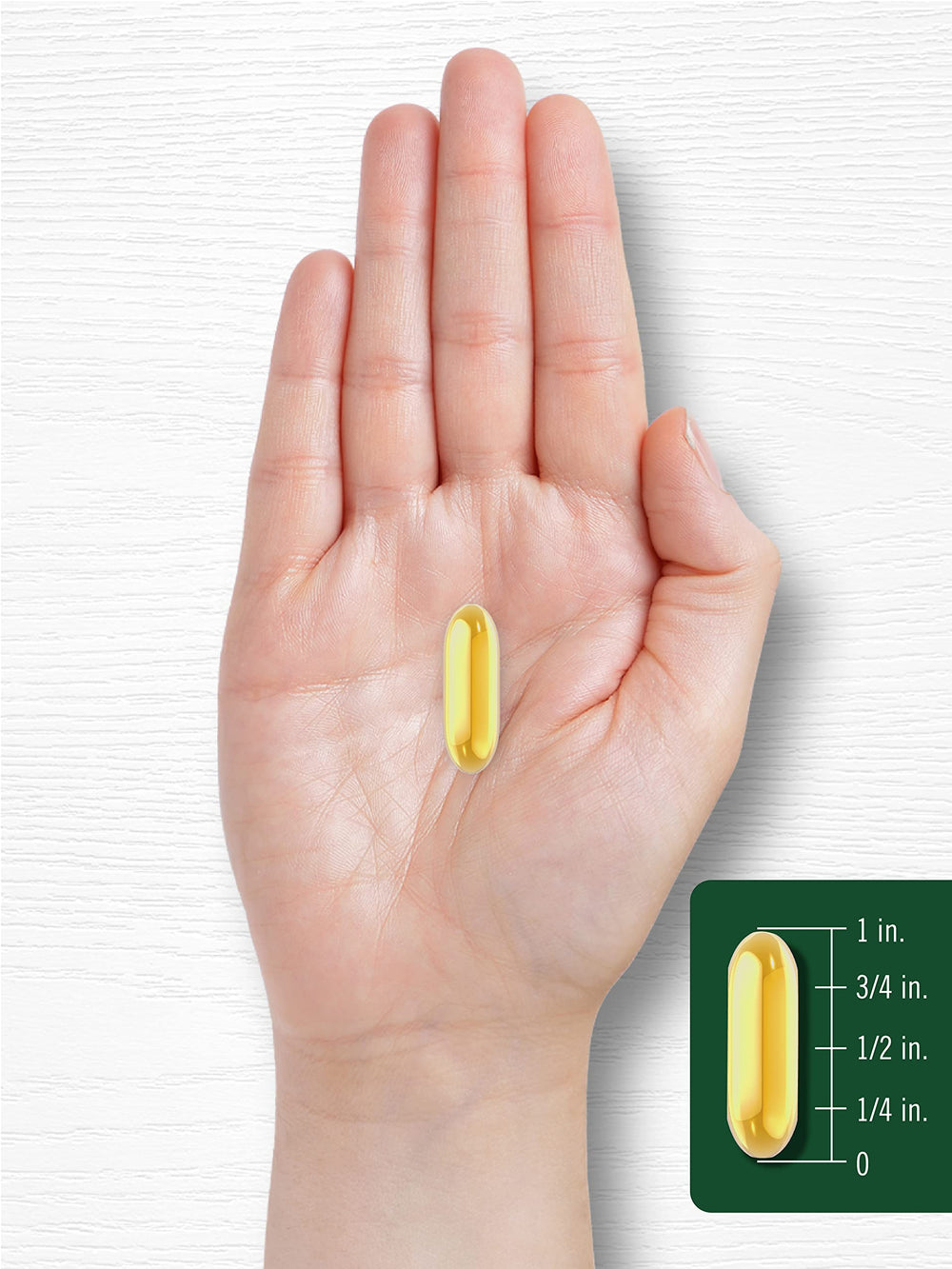 Lifestyle shot shows capsules with a glass of water for daily routine.