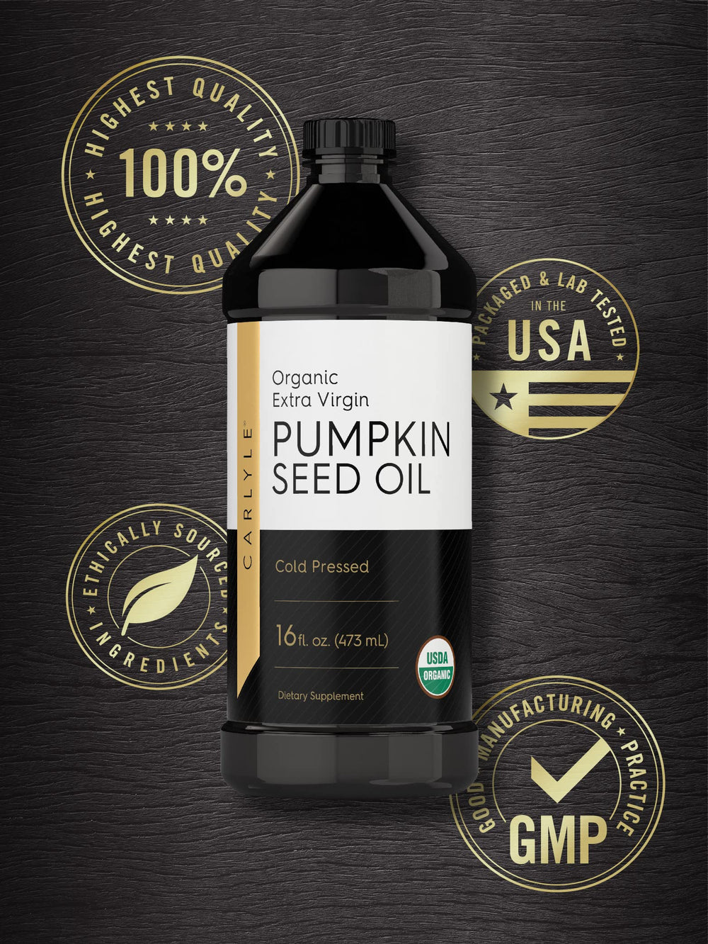 Carlyle pumpkin seed oil drizzled during grilling or finishing sauces.