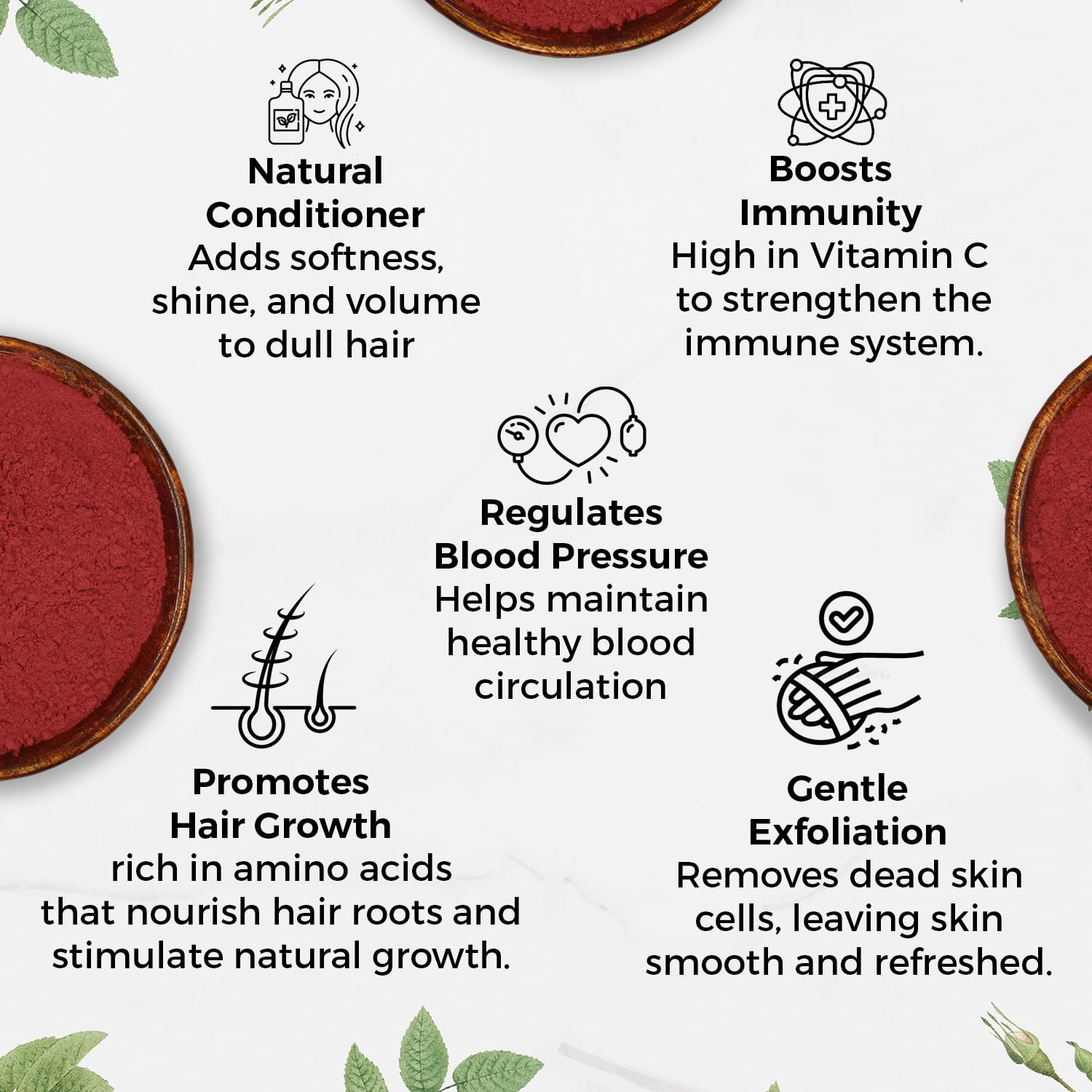 Carmel Organics hibiscus powder added to beverage or recipe