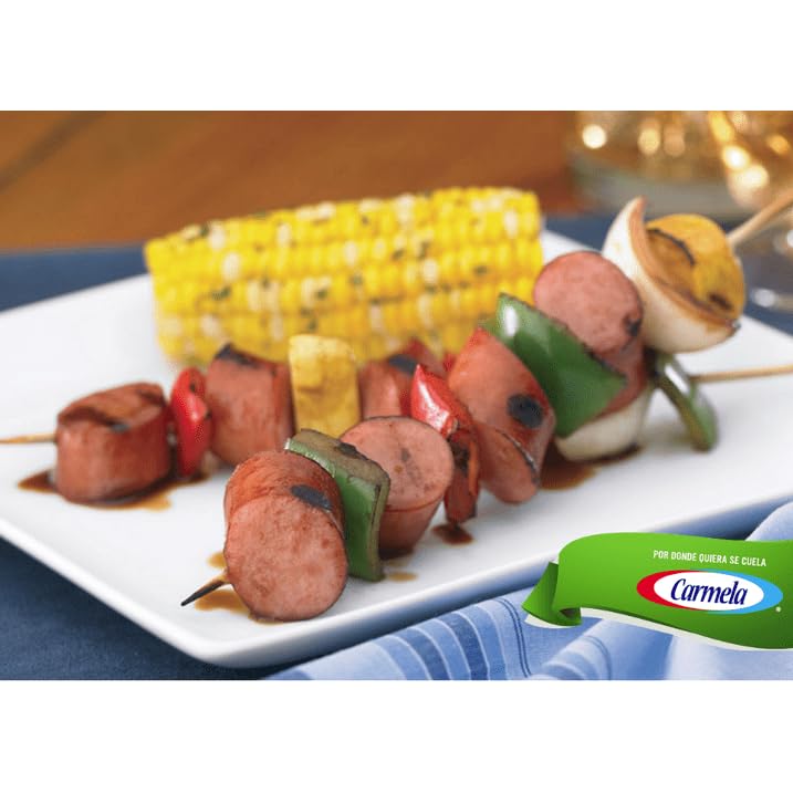 Carmela sausage included with dumplings on plate for recipe idea