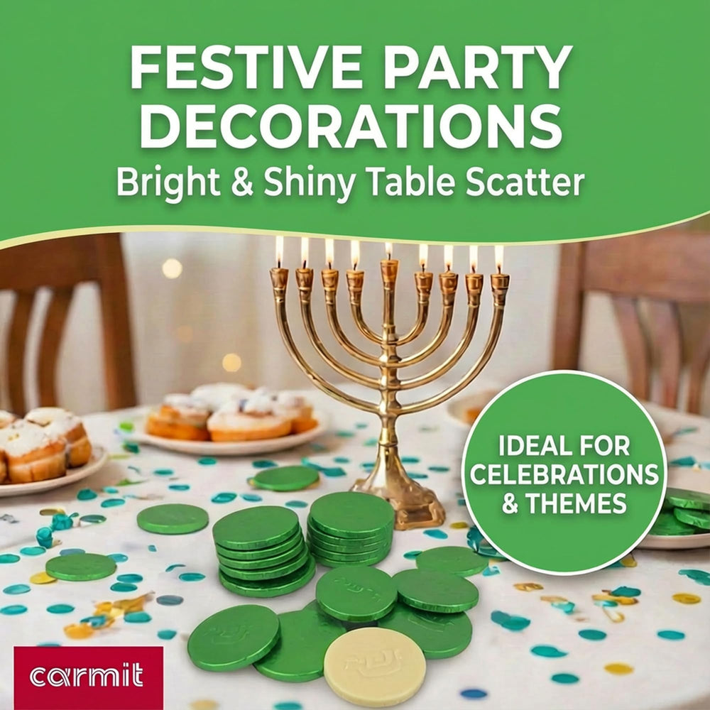 Carmit 3-pack of large coins, ideal for holiday celebrations.