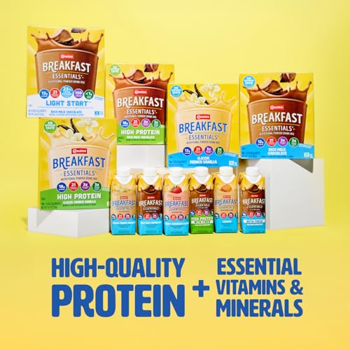 Carnation High Protein strawberry bottle pour for on-the-go nutrition
