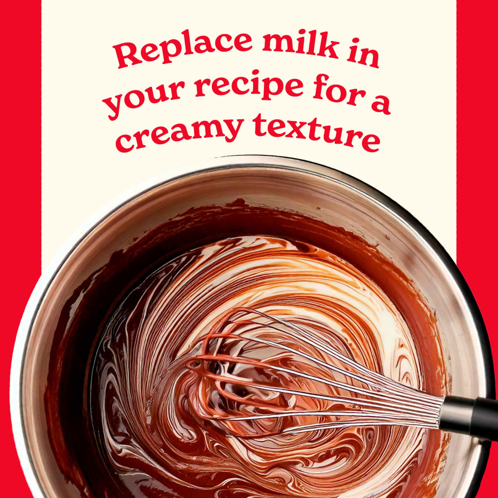 Smoothie with prepared Carnation milk showing creamy, calcium-enriched beverage.