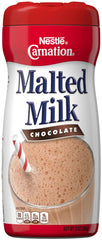 Carnation Malted Milk Chocolate 3-pack jars ready for quick mixing.