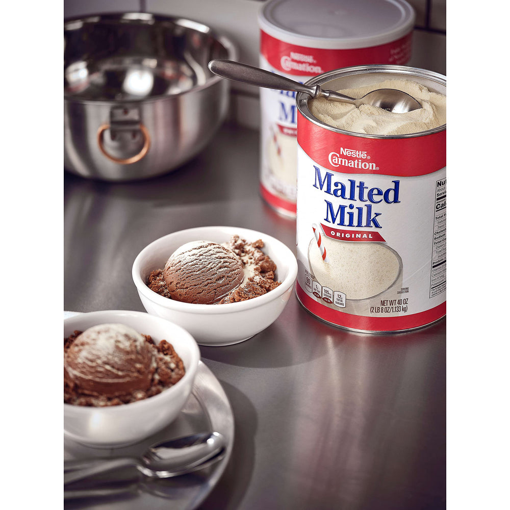Carnation Malted Milk powder storage-canister, stackable design for easy storage