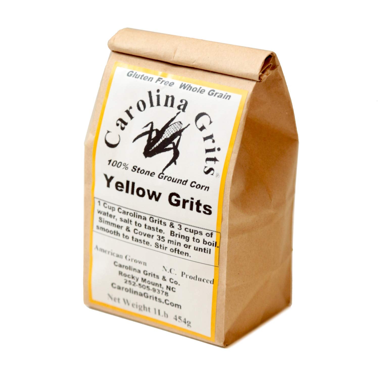 carolina grits cooked yellow grits in a bowl, creamy texture ideal for meals