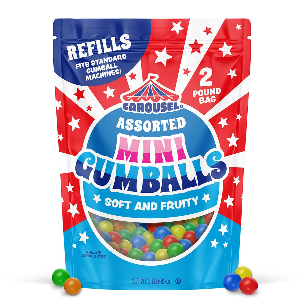 Carousel 2lb bag packaging designed for quick pours.