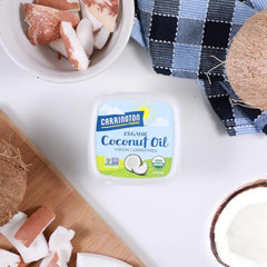 Carrington Farms cold-pressed coconut oil emphasizes nutrient retention and clean flavor