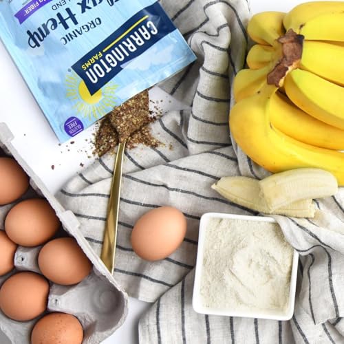 Carrington Farms flax hemp blend scoop is ideal for measured portions in smoothies