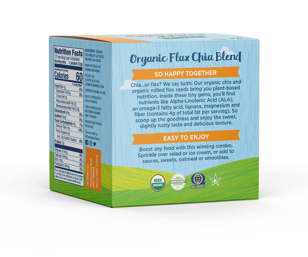 Carrington Farms gluten-free non-GMO packs with no artificial ingredients.